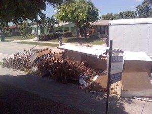 junk removal pile in broward county