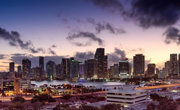 Miami, FL at Sunset