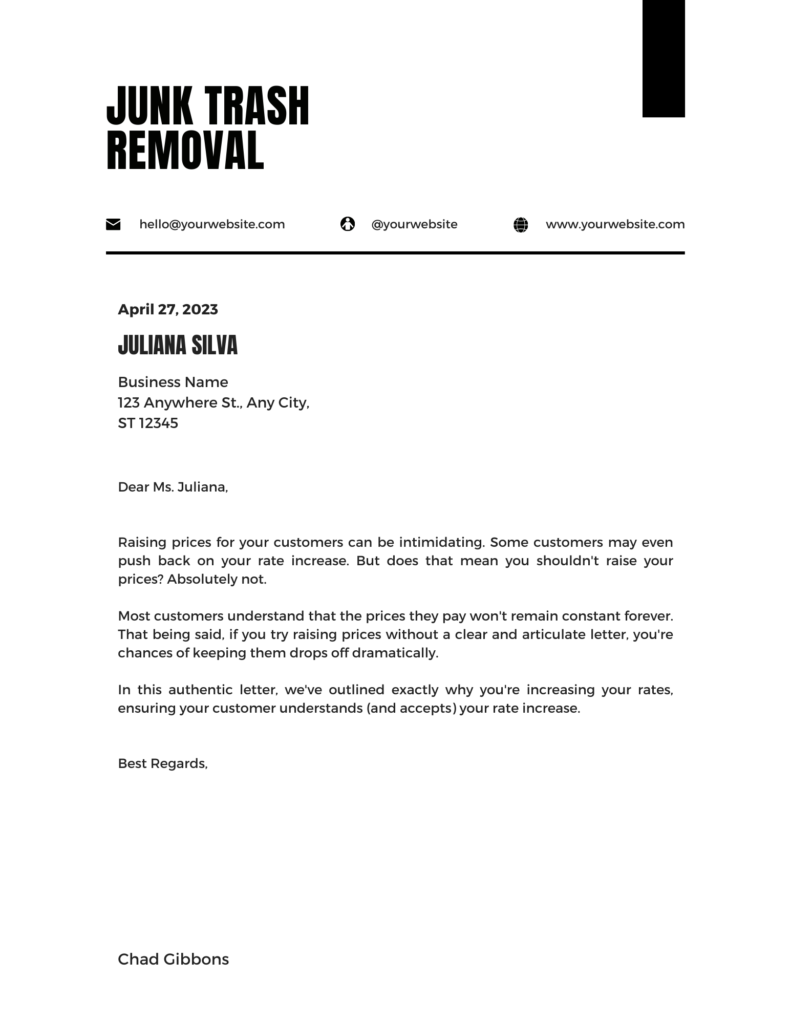 junk-removal-pricing-increase-letter-template-junk-trash-removal